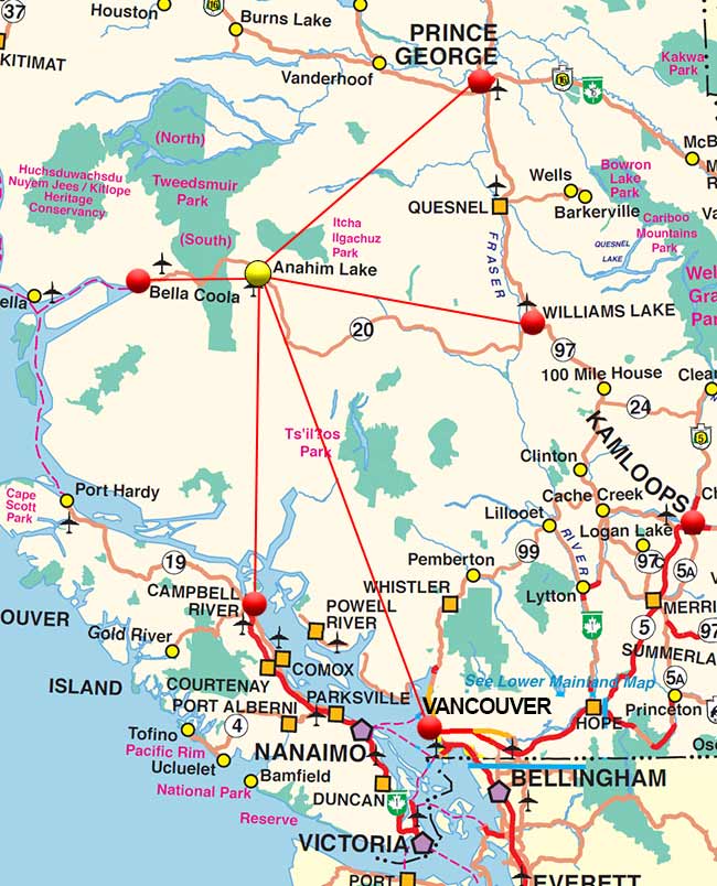 Flights To Anahim Lake / Charter Flight Network